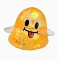 Süßes orangefarbenes Halloween-Geist-Squishy-Spielzeug, langsames Rückfederungs-Stressspielzeug - Smile-Stil / Orange Glitzer