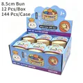 Set di 12 squishy bun 8,5 cm glitter edition scatola a sorpresa antistress - Stile Pectina (Rimbalzo Rapido) / Set da 12 / Colori Assortiti