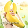 Large yellow banana squeeze toy for stress relief and fun - Jumbo Banana