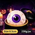 Μεγάλο 8.5cm ρεαλιστικό μάτι squishy σε καλάθι ατμού, 230g παιχνίδι άγχους για Halloween - Ψωμάκι Μονόφθαλμο Halloween 8,5cm