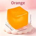 Μαλακό πορτοκαλί παγάκι squishy παιχνίδι αντιστρες 4,5 cm αργή επαναφορά αισθητηριακό - Στυλ Μονόχρωμου Παγοκύβου / 4.50cm / Πορτοκαλί