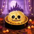 Halloween pompoen squishy speeltje met gouden glitters en LED-verlichting voor ontspanning - Goud Glitter Skeletpakket met Stomer / 6.50cm / Goud