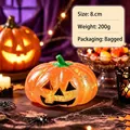 Glinsterende oranje Halloween pompoen squishy speelgoed, 8cm langzame rebound toy. - Pompoen Squishy / 8.5cm / Oranje