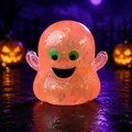 Παιχνίδι πίεσης φάντασμα Halloween με πορτοκαλί γκλίτερ και υγρή γέμιση άγχους - Φάντασμα Squishy / Πορτοκαλί