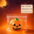 Πορτοκαλί γκλίτερ κολοκύθα Halloween squishy παιχνίδι σε διαφανή συσκευασία - Μικρό Squishy Κολοκύθα / 7cm / Πορτοκαλί