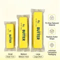 Juguete antiestrés squishy con forma de barra de mantequilla amarilla de material PU - Barra de Mantequilla Clásica (11cm Pequeño) / 1 Pieza / Amarillo tierno