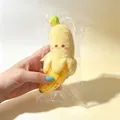 Jouet anti-stress spongieux en forme de banane mignonne dans un sac plastique - Banane Épluchée / 1 Pièce / Jaune