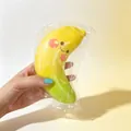 Jouet squishy banane jaune à rebond lent pour le soulagement du stress et détente - Banane Entière / 1 Pièce / Jaune