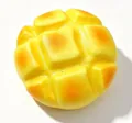 Jouet squishy mignon melon pan jaune avec texture à rebond lent pour le stress - Pain à l'Ananas Moyen (12.5cm) / 1 Pièce / Jaune