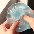 Premium sea blue maltose squishy stress relief toy with a soft slow rebound texture - 6cm / Blue