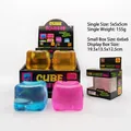 Maltose-Eiswürfel-Squishy-Spielzeug zum Stressabbau in bunten Farben mit Abmessungen - Mit Farbbox / Grün