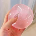 Soft pink maltose squishy stress relief toy with slow rebound texture and high elasticity - 6cm / Pink
