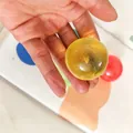 Yellow translucent maltose squishy stress relief ball toy for finger exercise and relaxation - 4cm Size / Yellow