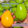 Jouet à presser mangue changeant de couleur avec la chaleur pour soulager le stress - Squishy Mangue Thermochromique (Son Croustillant)