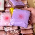 Purple toast-shaped slow-rebound squishy toy for stress relief and sensory play - 10*10*4 / Purple