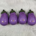 Four-piece set of cute purple eggplant slow rebound PU squishy stress relief toys - Simulation Eggplant / 13x7x6cm