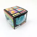 Teal maltose cat squishy toy decompression ball presented in a black Cool Cats gift box - Boxed Cat / 1 Piece / Blue