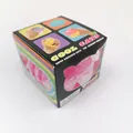 Pink Cool Cats squishy maltose stress ball toy in colorful retail packaging box - Boxed Cat / 1 Piece / Purple