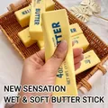 Juguete squishy con forma de mantequilla amarilla, rebote lento para desestresarse - Barra de mantequilla clásica - 14 cm