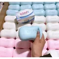 Blue soap-shaped squishy toy for stress relief with slow rebound PU material - OPP Bag / Blue (Soap Style)