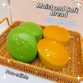 Yellow and green slow rising bun squishy toy stress relief squeeze toy for gift - Cheese Slow Rebound Cake / Yellow