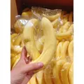 Yellow simulation banana squishy stress relief toy with realistic fruit skin texture - Banana Shape / 16cm Size / Yellow