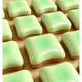 Premium satisfying ultra-soft green matcha butter toast squishy toy for stress relief - Green Square Toast
