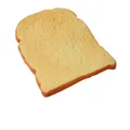 Life-size realistic PU slow rebound toasted bread squishy toy with soft texture - Toast Slice