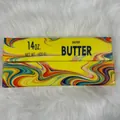 Close-up of colorful flow-pattern butter stick slow rebound squishy toy - Marble Large Butter Stick / Red Flow (23cm)
