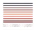 10-delige washi tape set Sweet Dream serie in zachte roze en grijze kleurtinten - 10 Rollen Set / Zoete Droom