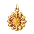 Exquisite gold and red enamel daisy flower charm pendant made of stainless steel - Golden Red Daisy (5)