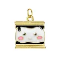 Ciondolo snack marshmallow s'more carino per creazione braccialetti e collane fai da te - Stile Biscotto Sandwich (Anello Dorato) / Oro
