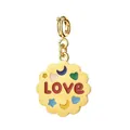Ciondolo LOVE dorato con icone stelle e cuori colorati per creazione gioielli - Etichetta Lettera LOVE / Fibbia Oro / Oro