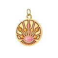 Elegant gold-plated Tarot Sun round stainless steel pendant jewelry for necklace - Sun Style 3 (Gold Ring)
