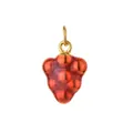 Ciondolo a grappolo d'uva in smalto rosso e acciaio inossidabile per gioielli DIY - Forma a Uva Rossa (Anello Semplice)