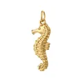 Gold stainless steel seahorse pendant for DIY necklaces and bracelets. - Seahorse (Gold Ring)