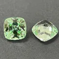Pietra preziosa sciolta in zaffiro verde menta coltivata in laboratorio taglio cushion - Taglio Cuscino / 6*6mm (Circa 1.15ct) / Verde menta