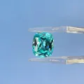Pierre précieuse de couleur Paraïba de culture en laboratoire taille coussin pour bijoux - Taille Coussin Rectangulaire / 8*10mm Environ 4,5ct