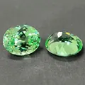 Zaffiro sintetico verde menta sfaccettato per la creazione di gioielli personalizzati - Ovale / 4*6mm (Circa 0.6ct) / Verde menta