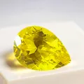 Brilliant pear-cut yellow lab-grown sapphire loose faceted gemstone for jewelry design. - Pear/Water Drop / 3*5mm (0.3ct) / Yellow
