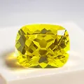 Lab-grown yellow sapphire cushion cut loose gemstone for jewelry making - Cushion / 5x7mm (Approx 1.05ct) / Gold Yellow