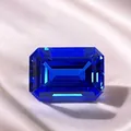 Emerald cut lab-grown cobalt blue spinel loose gemstone for high-end jewelry. - Emerald Cut / 4*6mm (Approx 0.55ct) / Cobalt Blue
