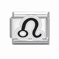 Charme signe du zodiaque Lion pour bracelet modulaire italien en acier inoxydable argenté - Lion