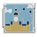 Italienisches Charm-Glied aus Edelstahl mit Londoner Wahrzeichen für DIY-Armbänder - London Landmark (#9) / Mehrfarbig
