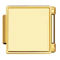 Maglia charm italiana in acciaio inossidabile dorato lucido per bracciali modulari - Maglia Quadrata Oro (ICJ161-2) / Oro