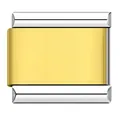 Eslabón de pulsera de dijes italianos de acero inoxidable con acabado chapado en oro - Estilo (H002-8) / Mezcla Plata-Oro