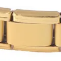 Segmento de pulsera Italian charm de acero inoxidable dorado de calidad premium. - Estilo Esmerilado (H004) / Dorado