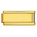 Eslabón Italian Charm de acero inoxidable dorado brillante para pulseras modulares - Módulo Pulido (ICY1436-2) / 20x7mm / Dorado