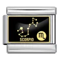 Charm modulare italiano costellazione Scorpione per bracciale elastico fai da te - Scorpione (ICP005-7) / Oro