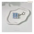 Glacial Blue silent mechanical switch fidget toy keychain for office stress relief - Glacier Blue (Linear Switch Silent)